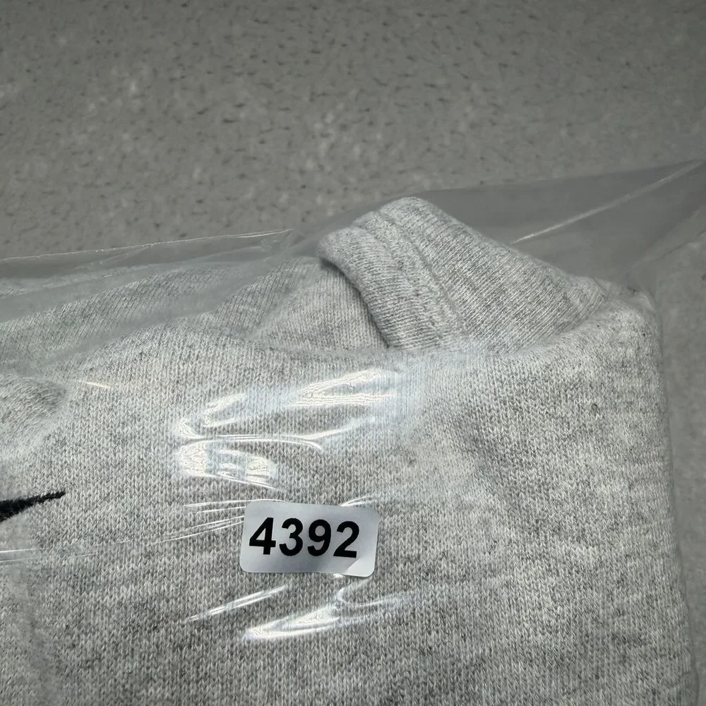 Vintage 90's Nike Large Gray Center Swoosh Rare Pullover Hoodie Sweatshirt